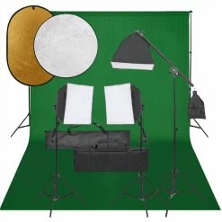 Buy β Photo Studio Kit with Light Set, Backdrop and Reflector π