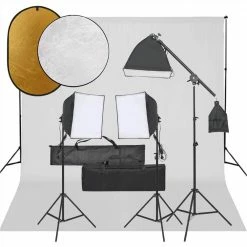 Best Sale β Photo Studio Kit with Light Set, Backdrop and Reflector π
