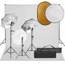 Best deal ❤️ Photo Studio Kit with Light Set, Backdrop and Reflector 🔔