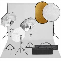 Brand new π Photo Studio Kit with Light Set, Backdrop and Reflector β¨