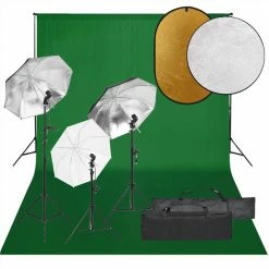 Promo 🥰 Photo Studio Kit with Light Set, Backdrop and Reflector 🎁