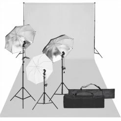 Budget π Photo Studio Kit with Light Set and Backdrop π