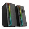 Buy 🛒 Redragon GS580 Calliope RGB Desktop PC Speakers, 2.0 Channel Enhanced Sound and Volume Control with 3.5mm Cable - Black 😍