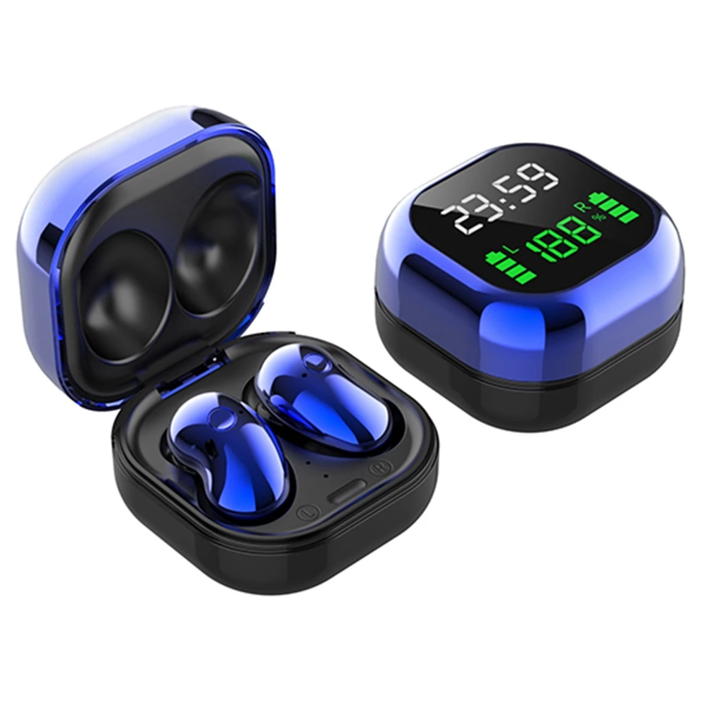 Best Pirce π S6 Plus Bluetooth 5.1 TWS Earphones With LED Display JIELI 6963 - Blue π€© - Image 2
