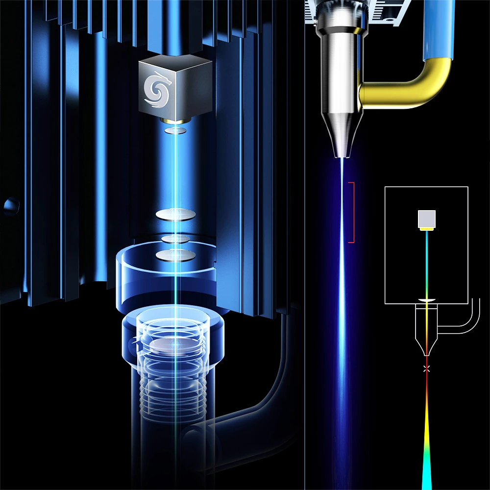 Best Pirce π― SCULPFUN S30 5W Laser Engraver Cutter, Automatic Air-assist, 0.06x0.06mm Laser Focus, 32-bit π© Motherboard, Replaceable Lens, 410x400mm, Expandable 935x905mm β€οΈ - Image 6