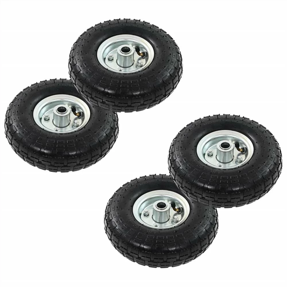 Best deal π Sack Truck Wheels 4 pcs Rubber 4.10/3.50-4 (260x83) π