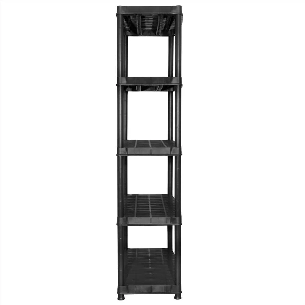 Flash Sale π Storage Shelf 5-Tier Black 274.5x45.7x185 cm Plastic π - Image 5