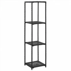 Brand new ✔️ Storage Shelf Black 30x30x120 cm Poly Rattan ✨