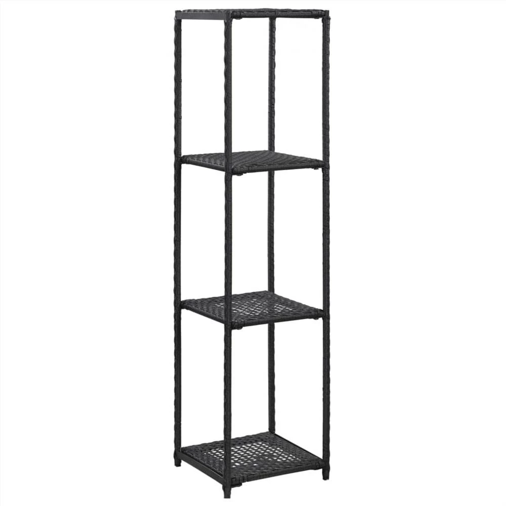 Brand new ✔️ Storage Shelf Black 30x30x120 cm Poly Rattan ✨