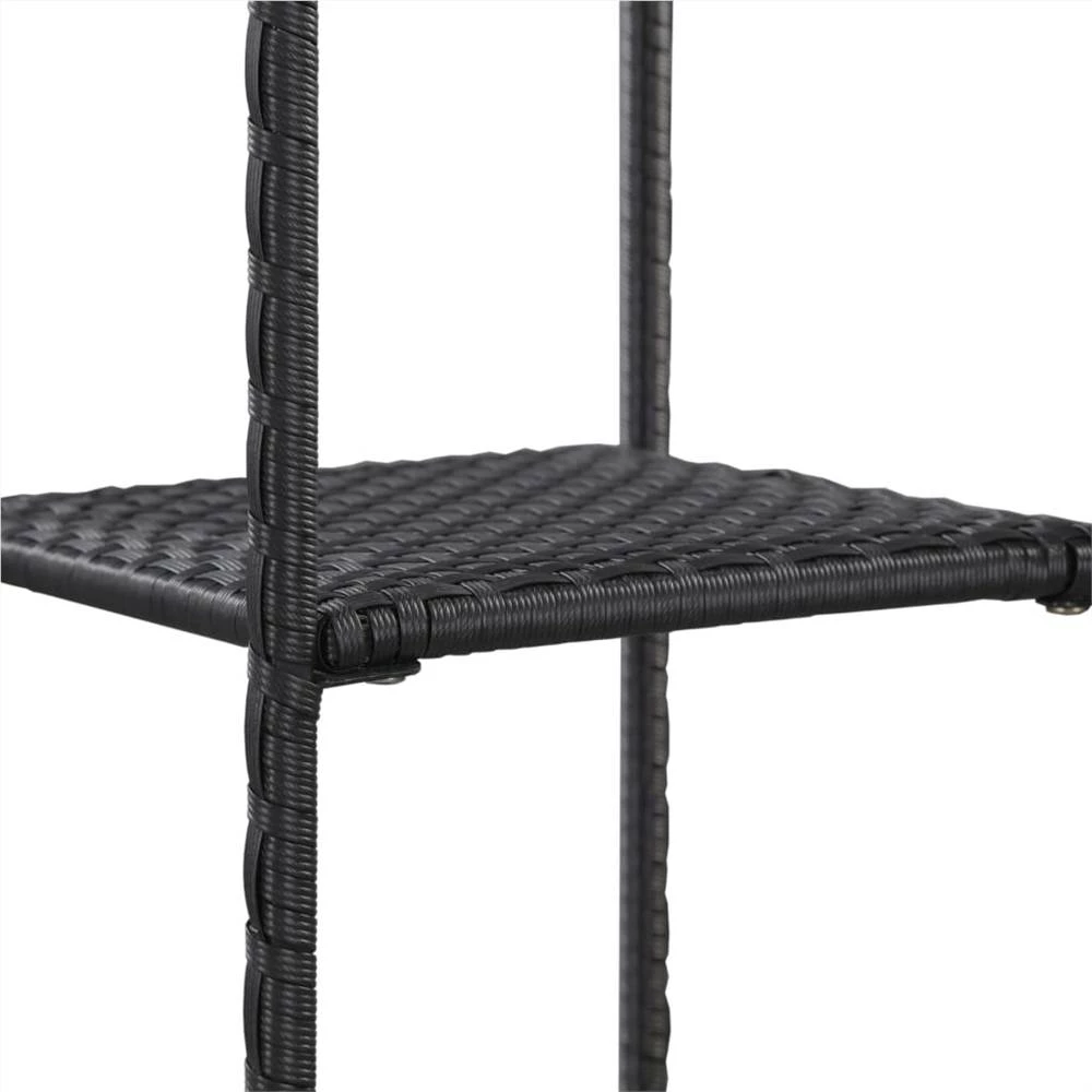 Brand new ✔️ Storage Shelf Black 30x30x120 cm Poly Rattan ✨ - Image 3