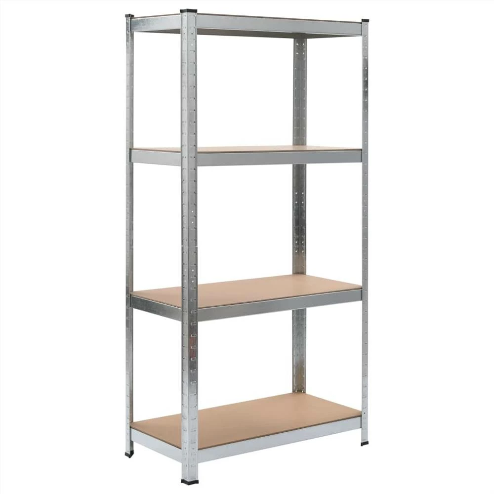 Deals β Storage Shelf Silver 80x40x160 cm Steel and MDF π