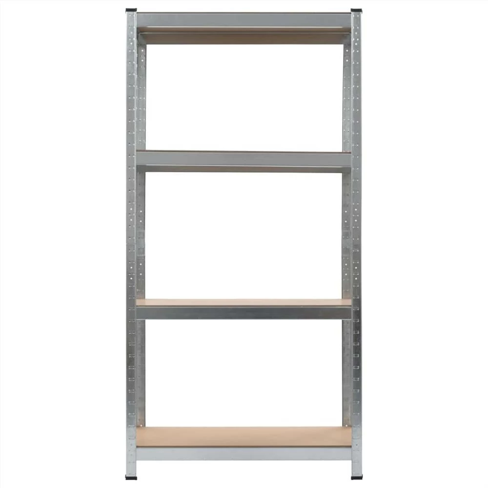 Deals β Storage Shelf Silver 80x40x160 cm Steel and MDF π - Image 2