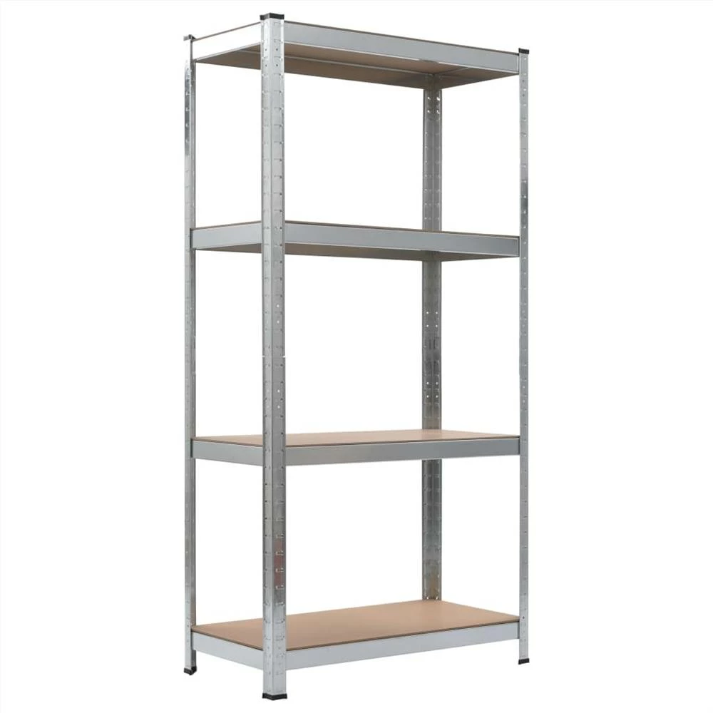 Deals β Storage Shelf Silver 80x40x160 cm Steel and MDF π - Image 3