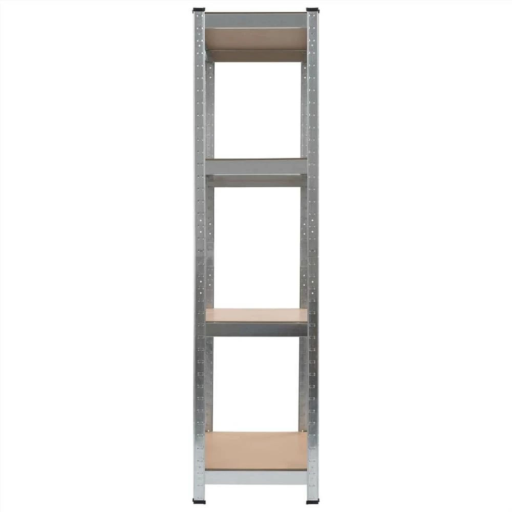 Deals β Storage Shelf Silver 80x40x160 cm Steel and MDF π - Image 4