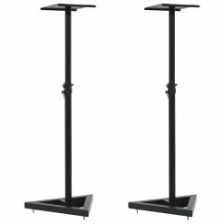 Cheap 👏 Studio Monitor Speaker Stands 2 pcs Black Steel 🤩