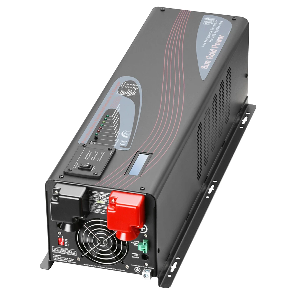 New 🛒 SunGoldPower 6000W 48V DC Pure Sine Wave Inverter, Low Frequency, 240V AC Input, 120V AC/240V AC Output, Split Phase with Battery Charger, Off-Grid, 18000W Peak 🤩 - Image 2