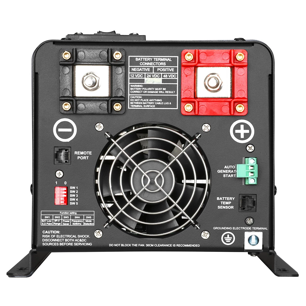 New 🛒 SunGoldPower 6000W 48V DC Pure Sine Wave Inverter, Low Frequency, 240V AC Input, 120V AC/240V AC Output, Split Phase with Battery Charger, Off-Grid, 18000W Peak 🤩 - Image 3