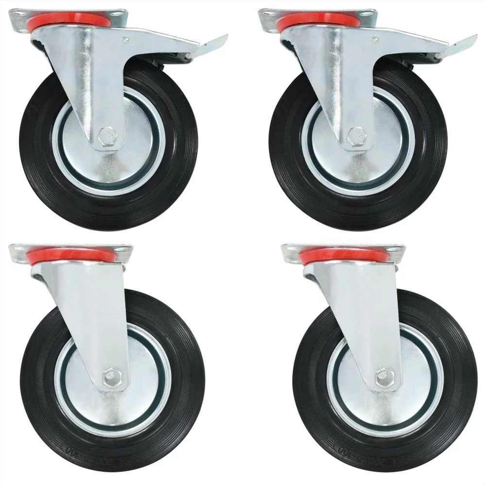 Best Pirce β¨ Swivel Casters 4 pcs 200 mm β