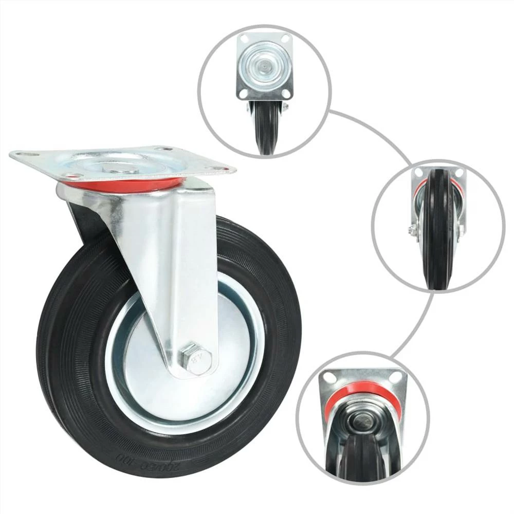 Best Pirce β¨ Swivel Casters 4 pcs 200 mm β - Image 2