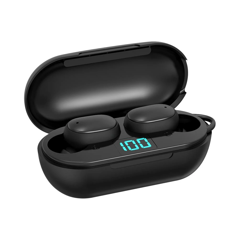 Budget π― H6 True Wireless Bluetooth 5.0 Earphones Binaural Call Siri Power Display 220mAh Charging Box - Black π - Image 2