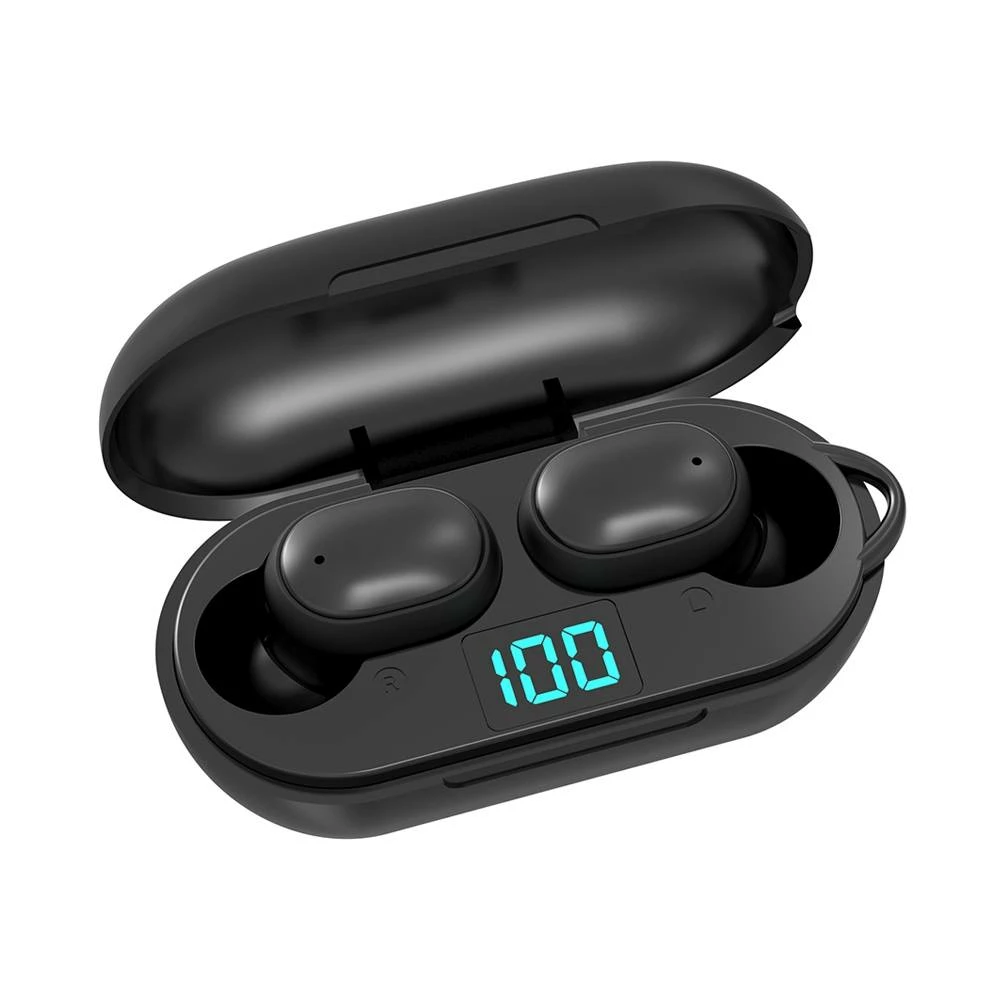 Budget π― H6 True Wireless Bluetooth 5.0 Earphones Binaural Call Siri Power Display 220mAh Charging Box - Black π - Image 4