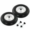 Hot Sale 😀 Wheelbarrow Wheels 2 pcs with Axles Solid PU 4.00-8 390 mm ✔️