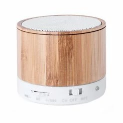 Flash Sale 🛒 Wireless Bluetooth Speaker USB FM 3W Bamboo 🤩