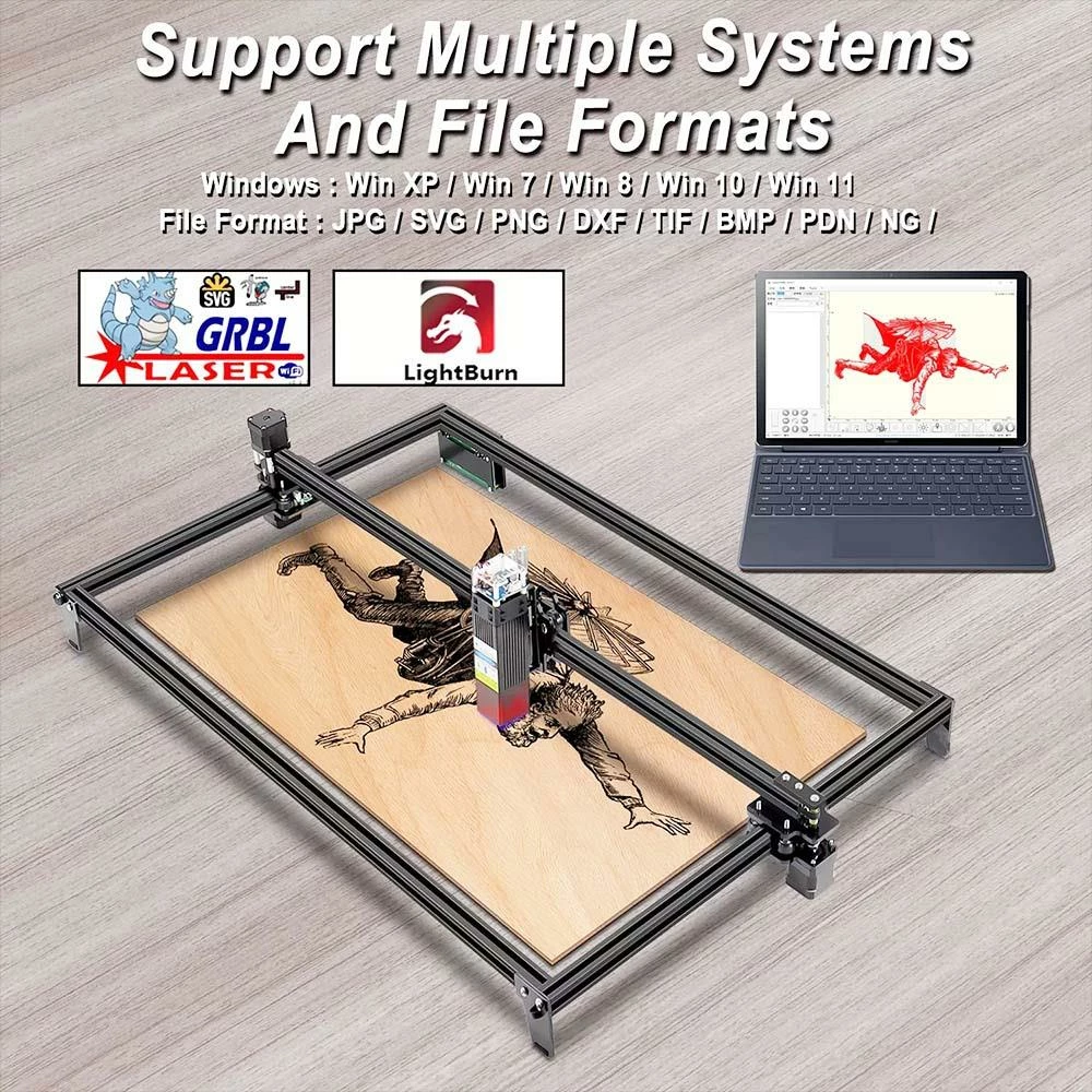 Coupon β¨ ZBAITU M81 10W CNC Laser Engraver, 0.08mm Compressed Spot, Focus Free, Offline Engraving, Cuts 10mm Wood in One Pass, 460*810mm π₯ - Image 4