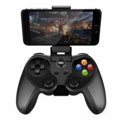Discount 🤩 IPega PG-9078 Wireless Bluetooth Gamepad Game Controller with Adjustable Holder Hall Sensor - Black 😀