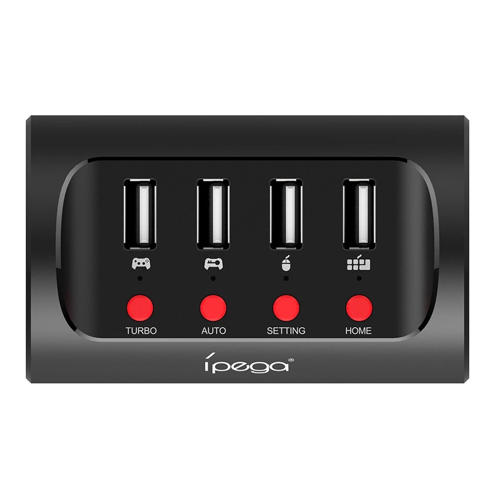 Coupon π IPEGA PG-9133 4 USB Ports Keyboard Mouse Converter Support N-Switch PA X1 - Black β - Image 2