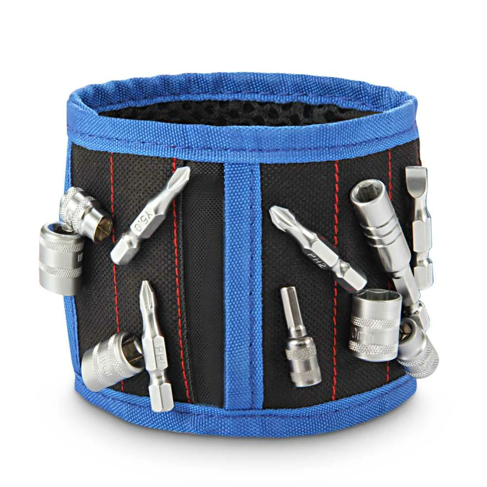 Cheapest π JVMAC JM-P5 Magnetic Wristband 5 Strong Magnets 14.6 Inch Bracelet for Holding Screw Nail Drill Bits - Black β€οΈ - Image 3