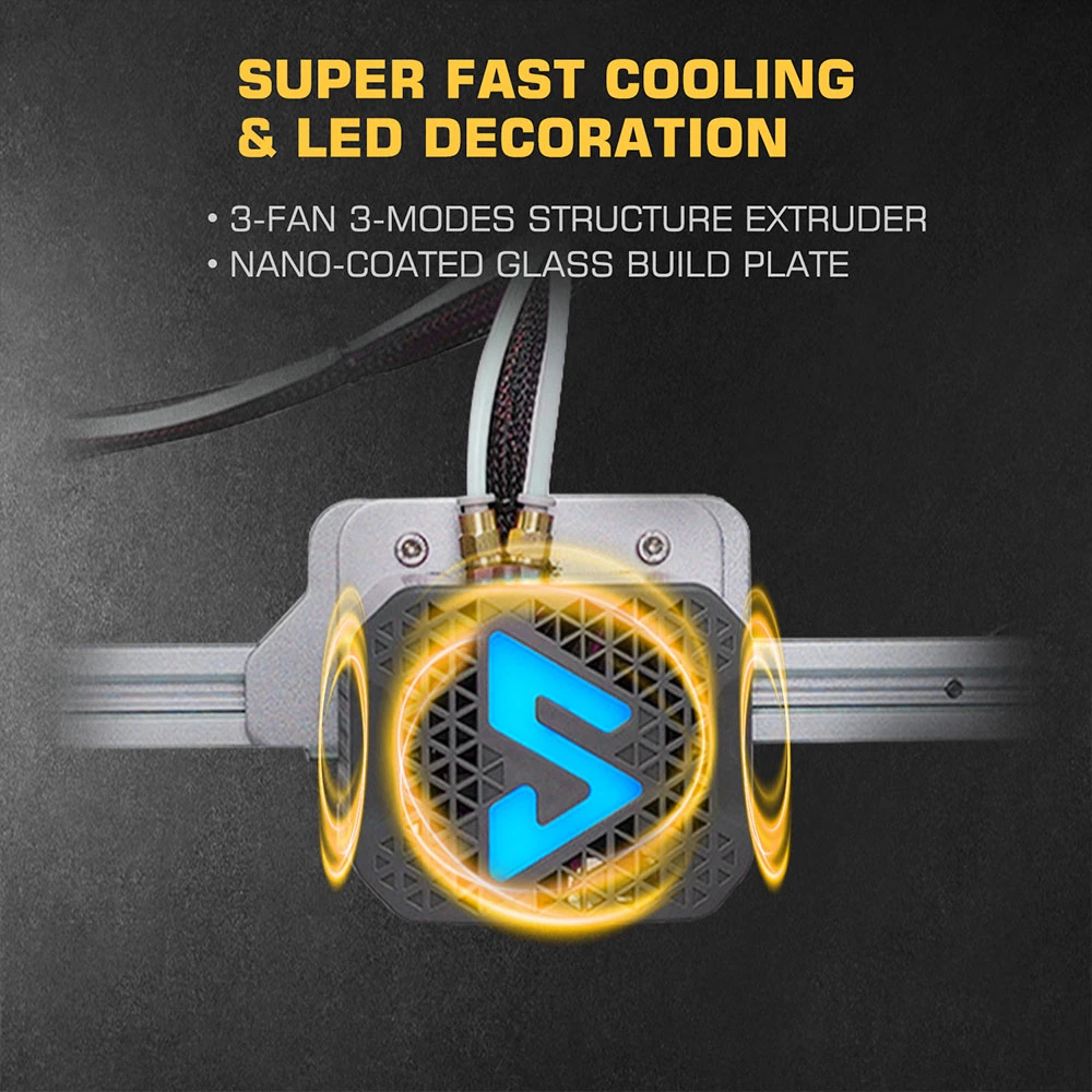 Cheapest π LOTMAXX Shark V3 3D Printer Laser Engraver, Auto Leveling, Dual Extruder, Dual-Color Printing, Glass Build Plate, 235*235*265mm π - Image 2