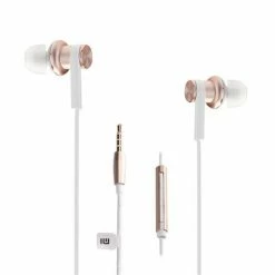 Brand new ✨ Xiaomi Mi IV In-ear Dual Dynamic Driver Wired Control Earphone Headphone with MIC for Android iOS - Gold 😍