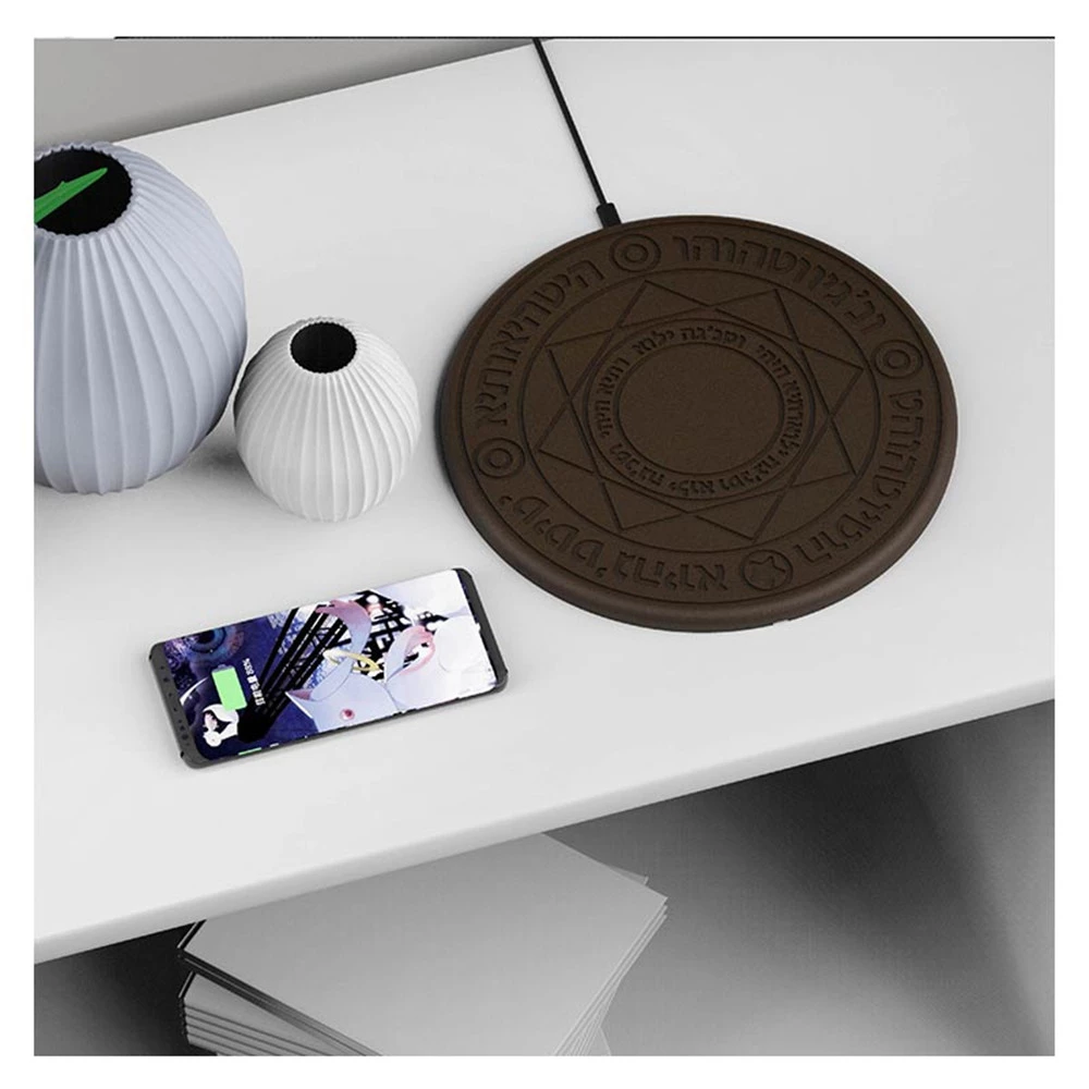 Top 10 π QI Magic Array 10W Wireless Charger Fast Charge Compatible with QI standard Wireless Charging Smartphone - Brown π - Image 4