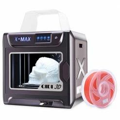 Budget 👏 QIDI X-MAX 3D Printer, Industrial Grade, 5 Inch Touchscreen, WiFi Function, High Precision Printing with ABS/PLA/TPU, Flexible Filament, 300x250x300mm 🌟