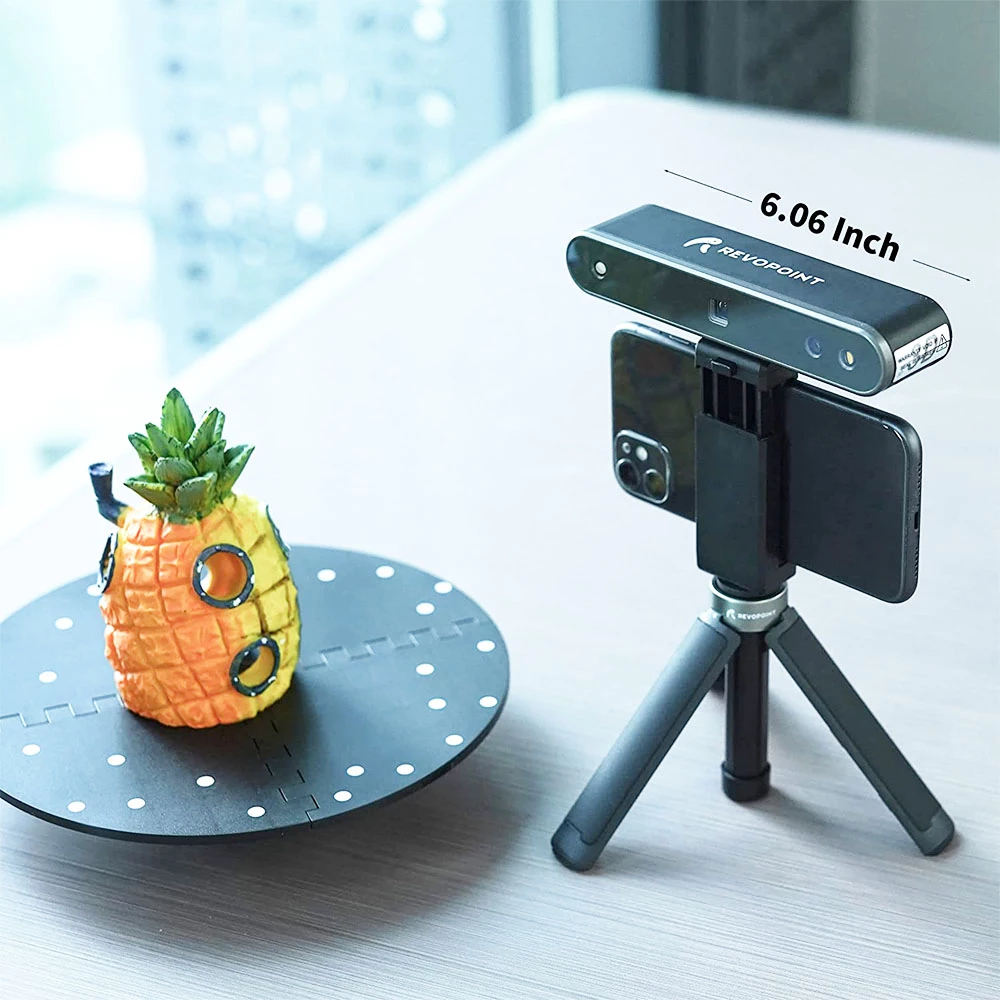 New โญ Revopoint POP 2 3D Scanner Premium Edition, Handheld and Turnable 2 in 1, 0.1mm Accuracy, 0.15mm Point Distance, 10Hz FPS, 6DoF Gyro, Color Effect, 5000 mA Power Bank, Compatible with iOS Android Windows ๐ - Image 4