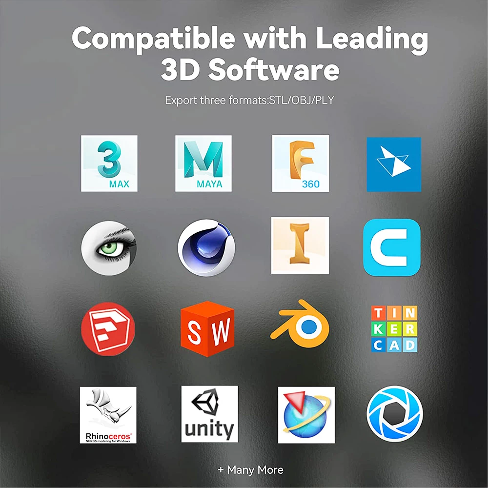 New โญ Revopoint POP 2 3D Scanner Premium Edition, Handheld and Turnable 2 in 1, 0.1mm Accuracy, 0.15mm Point Distance, 10Hz FPS, 6DoF Gyro, Color Effect, 5000 mA Power Bank, Compatible with iOS Android Windows ๐ - Image 6