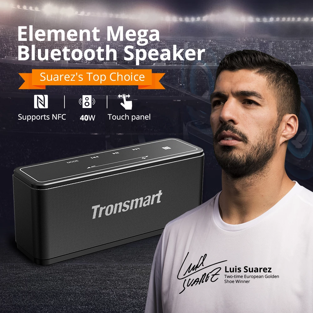 Discount 😀 Tronsmart Element Mega SoundPulse™ Bluetooth 5.0 Speaker with Powerful 40W Max Output 3D Digital Sound TWS Intuitive Touch Control - Black 😉 - Image 3
