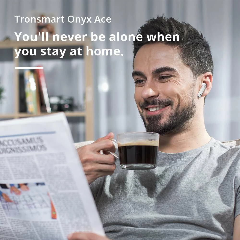 Cheapest 👍 Tronsmart Onyx Ace Bluetooth 5.0 TWS Earphones 4 Microphones Qualcomm QCC3020 Independent Usage aptX/AAC/SBC 24H Playtime Siri Google Assistant IPX5 - White 🛒 - Image 4