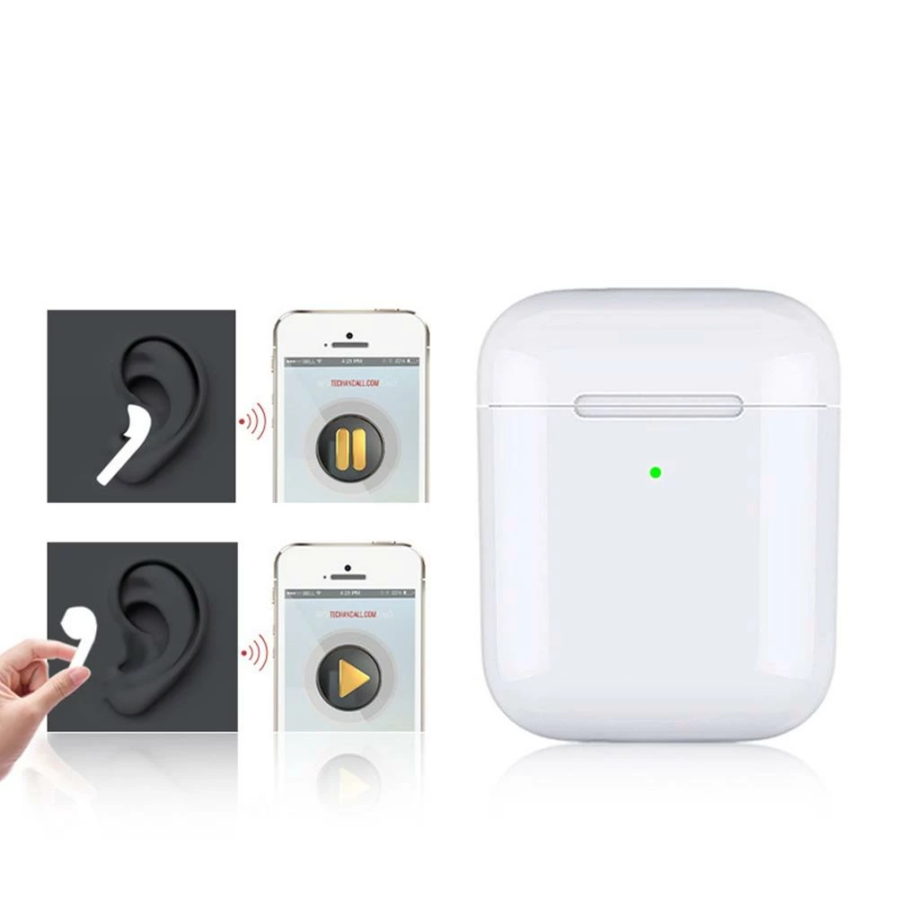 Flash Sale β¨ Apods i500 Bluetooth 5.0 Pop-up Window TWS Earbuds Independent Usage Wireless Charging IPX5 - White π - Image 5