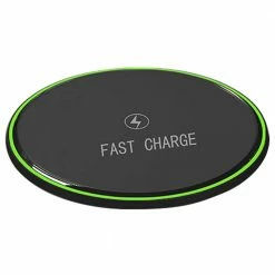 Best Sale 💯 X251-B 10W Fast Qi Wireless Charging Desktop Luminescence for IPhone Xs/ 8/X Bluetooth Headphone Charger-Black 🥰