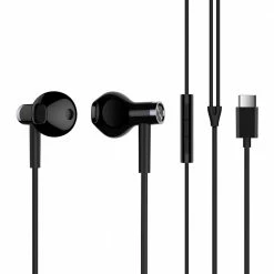 Deals 😉 Xiaomi Type-C Earphone Dynamic Driver+Ceramics Driver In-ear Wired Earbuds with Mic- Black ⌛